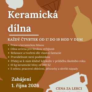 Opět otevíráme keramickou dílnu